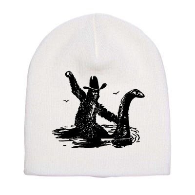 Bigfoot Hilarious Loch Ness Monster Short Acrylic Beanie