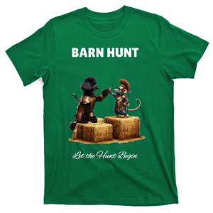 Barn Hunt Lover Cute Warrior Rat And Black T-Shirt