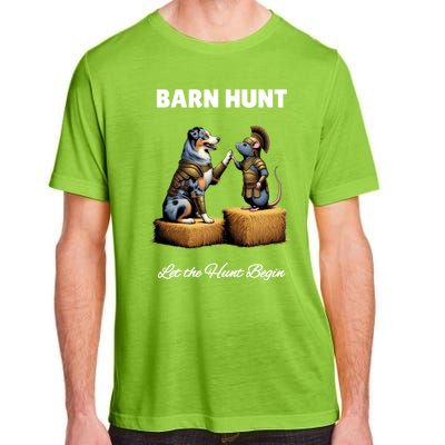 Barn Hunt Lover Cute Warrior Rat And Blue Merle Aussie Dog Gift Adult ChromaSoft Performance T-Shirt