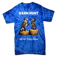 Barn Hunt Lover Cute Warrior Rat And Blue Merle Aussie Dog Gift Tie-Dye T-Shirt