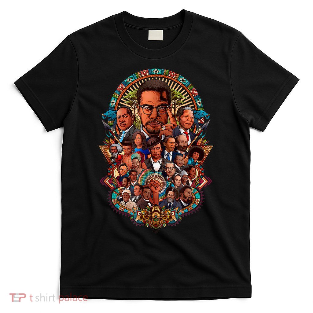 Black History Leaders Collage Inspirational African American T-Shirt