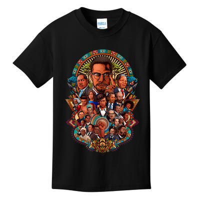 Black History Leaders Collage Inspirational African American Kids T-Shirt