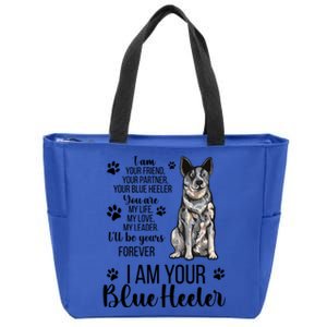 Blue Heeler Lover Blue Heeler Owner Blue Heeler Mom Gift Zip Tote Bag