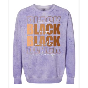 Black History Love Pride Month Melanin Colorblast Crewneck Sweatshirt