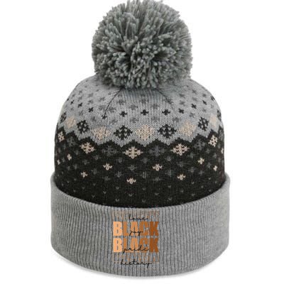 Black History Love Pride Month Melanin The Baniff Cuffed Pom Beanie