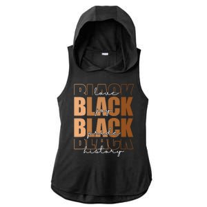 Black History Love Pride Month Melanin Ladies PosiCharge Tri-Blend Wicking Draft Hoodie Tank