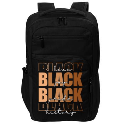 Black History Love Pride Month Melanin Impact Tech Backpack