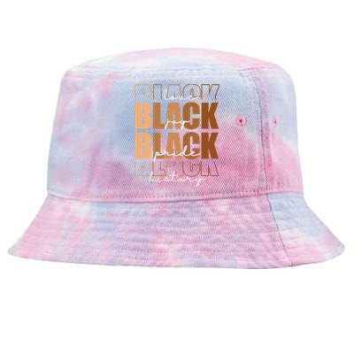 Black History Love Pride Month Melanin Tie-Dyed Bucket Hat