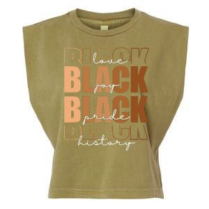 Black History Love Pride Month Melanin Garment-Dyed Women's Muscle Tee