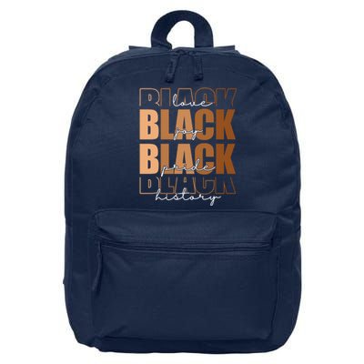 Black History Love Pride Month Melanin 16 in Basic Backpack