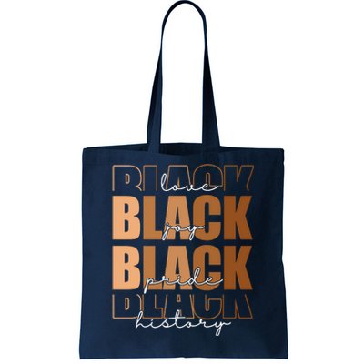 Black History Love Pride Month Melanin Tote Bag