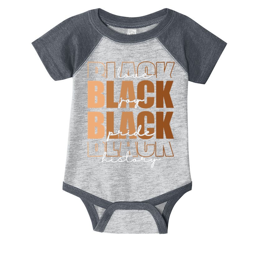 Black History Love Pride Month Melanin Infant Baby Jersey Bodysuit