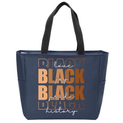 Black History Love Pride Month Melanin Zip Tote Bag