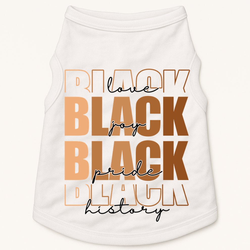 Black History Love Pride Month Melanin Doggie Tank