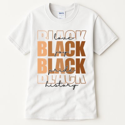 Black History Love Pride Month Melanin Tall T-Shirt