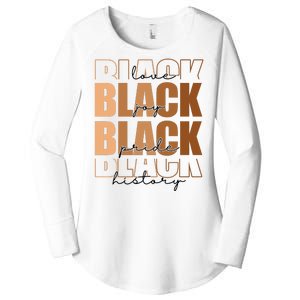 Black History Love Pride Month Melanin Women's Perfect Tri Tunic Long Sleeve Shirt