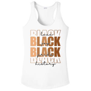 Black History Love Pride Month Melanin Ladies PosiCharge Competitor Racerback Tank