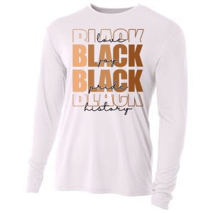 Black History Love Pride Month Melanin Cooling Performance Long Sleeve Crew