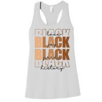 Black History Love Pride Month Melanin Women's Racerback Tank