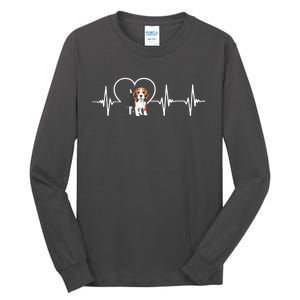 Beagle Heartbeat Love Beagle Tall Long Sleeve T-Shirt