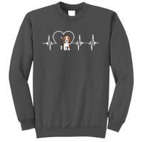 Beagle Heartbeat Love Beagle Tall Sweatshirt