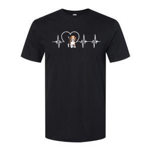 Beagle Heartbeat Love Beagle Softstyle CVC T-Shirt