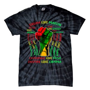 Black History Leaders Fist Hand Juneteenth African American Tie-Dye T-Shirt