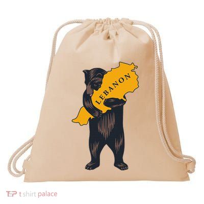 Bear Hugging Lebanon Drawstring Bag
