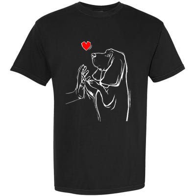 Basset Hound Love Dog  Garment-Dyed Heavyweight T-Shirt