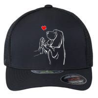 Basset Hound Love Dog  Flexfit Unipanel Trucker Cap