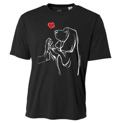 Basset Hound Love Dog  Cooling Performance Crew T-Shirt