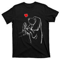 Basset Hound Love Dog  T-Shirt