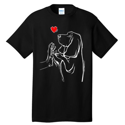 Basset Hound Love Dog  Tall T-Shirt