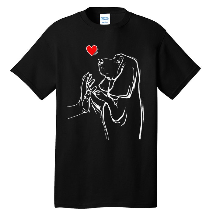 Basset Hound Love Dog  Tall T-Shirt