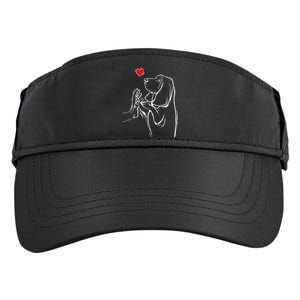 Basset Hound Love Dog  Adult Drive Performance Visor