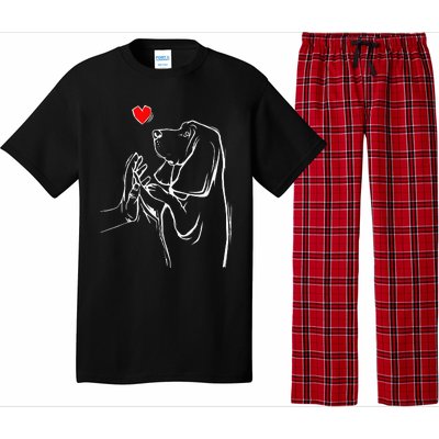 Basset Hound Love Dog  Pajama Set