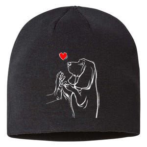 Basset Hound Love Dog  Sustainable Beanie