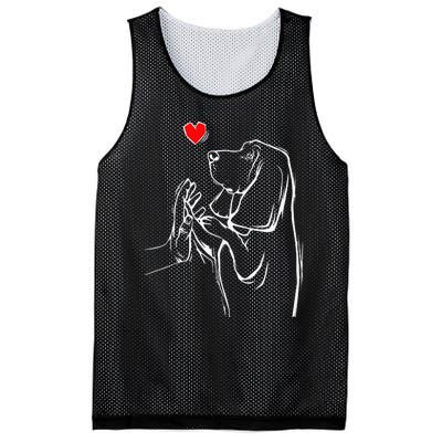 Basset Hound Love Dog  Mesh Reversible Basketball Jersey Tank