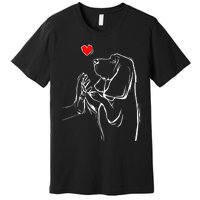 Basset Hound Love Dog  Premium T-Shirt