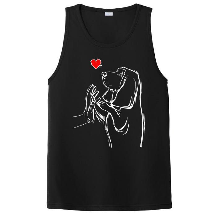 Basset Hound Love Dog  PosiCharge Competitor Tank