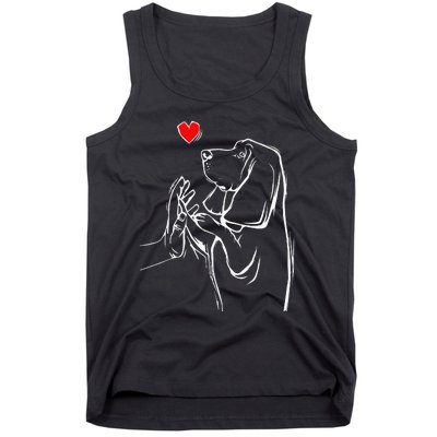 Basset Hound Love Dog  Tank Top