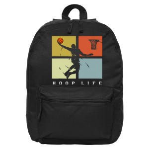 Basketball Hoop Life Player Retro Gift 16 in Basic Backpack