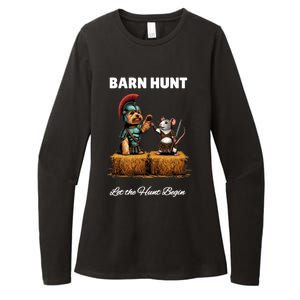 Barn Hunt Lover Cute Warrior Rat And Yorkshire Terrier Dog Gift Womens CVC Long Sleeve Shirt