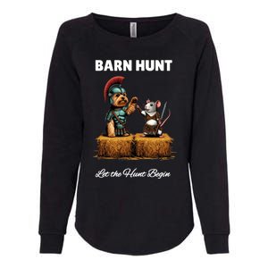 Barn Hunt Lover Cute Warrior Rat And Yorkshire Terrier Dog Gift Womens California Wash Sweatshirt