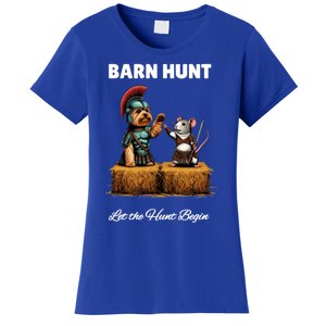 Barn Hunt Lover Cute Warrior Rat And Yorkshire Terrier Dog Gift Women's T-Shirt