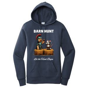 Barn Hunt Lover Cute Warrior Rat And Yorkshire Terrier Dog Gift Women's Pullover Hoodie