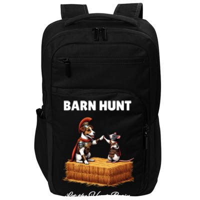 Barn Hunt Lover Cute Warrior Rat And Russell Terrier Dog Cute Gift Impact Tech Backpack