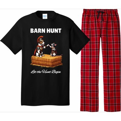 Barn Hunt Lover Cute Warrior Rat And Russell Terrier Dog Cute Gift Pajama Set