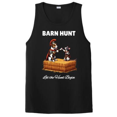 Barn Hunt Lover Cute Warrior Rat And Russell Terrier Dog Cute Gift PosiCharge Competitor Tank