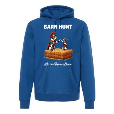 Barn Hunt Lover Cute Warrior Rat And Russell Terrier Dog Cute Gift Premium Hoodie